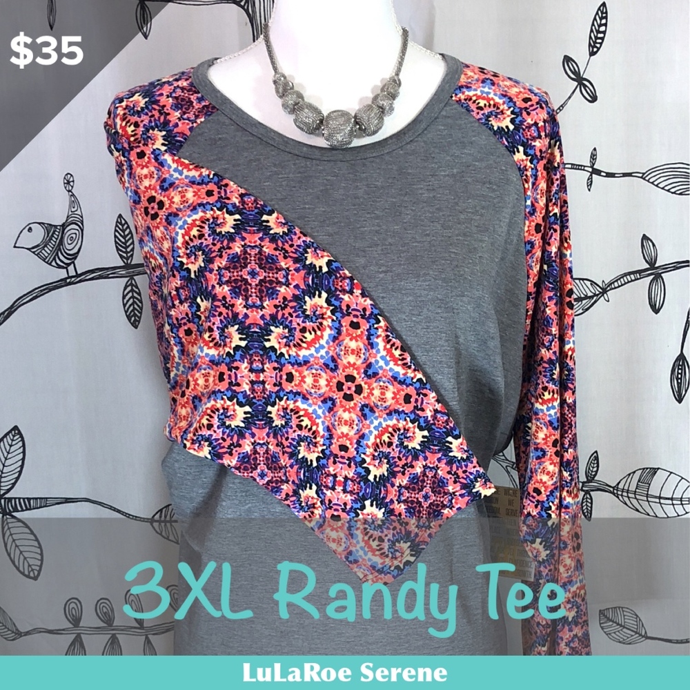 3XL Randy Baseball Tee - Lularoe NWT